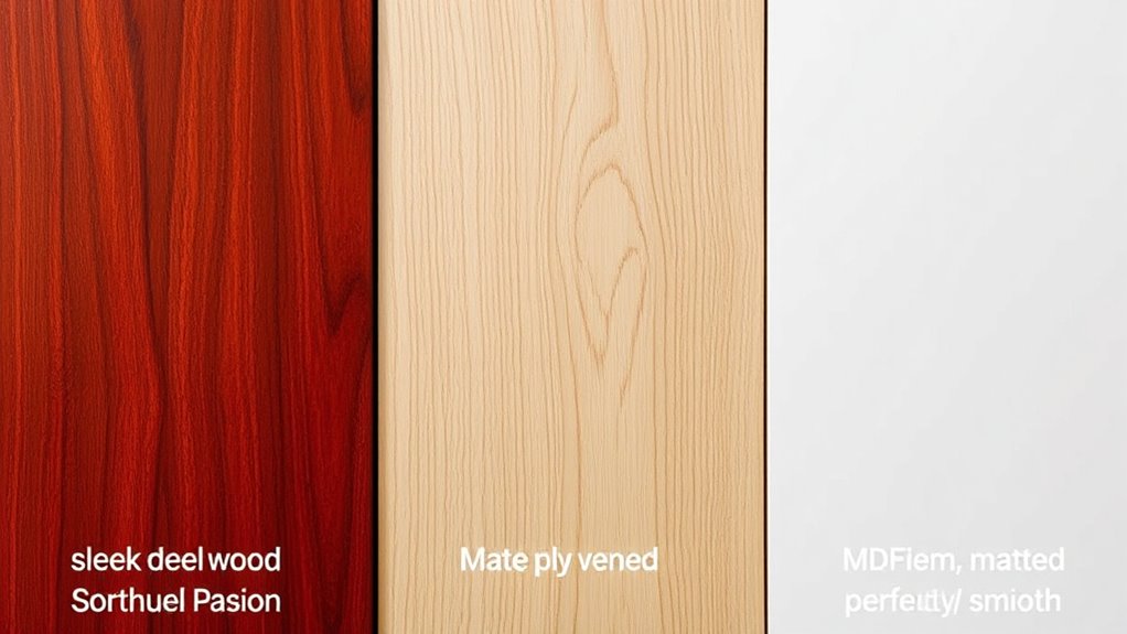 cabinet material finish options