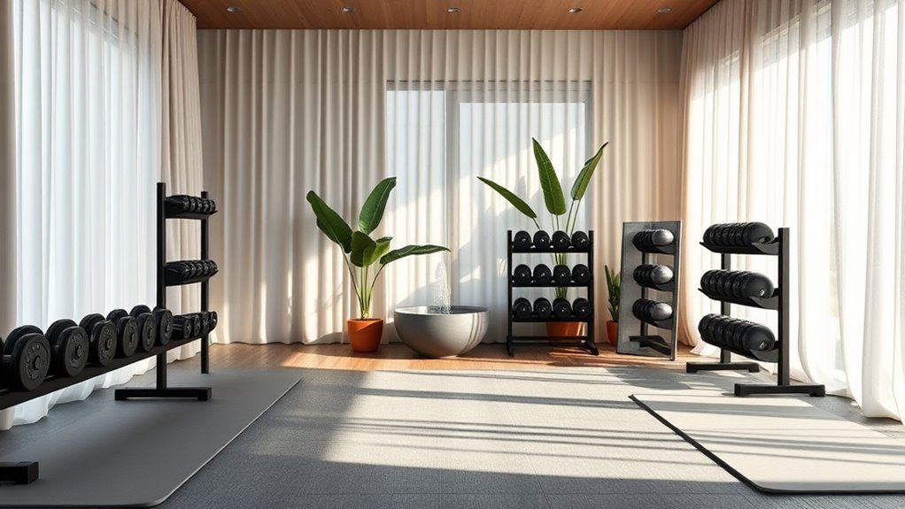 calm focused wellness space