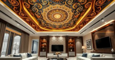 ceiling as accent wall