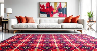 change rugs art room