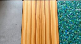 concrete wood glass