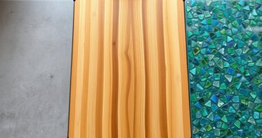 concrete wood glass