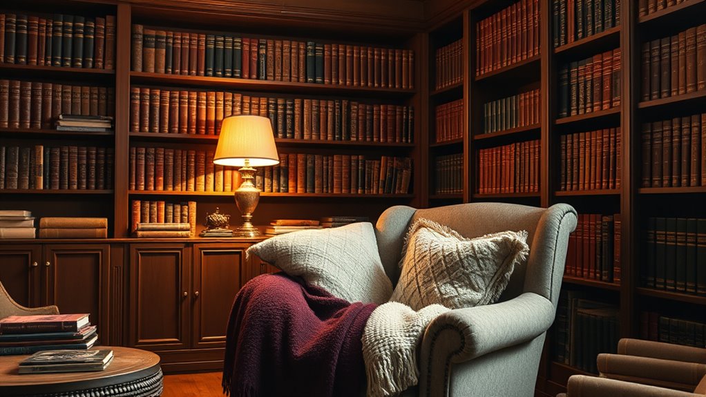 cozy textiles and earthy hues
