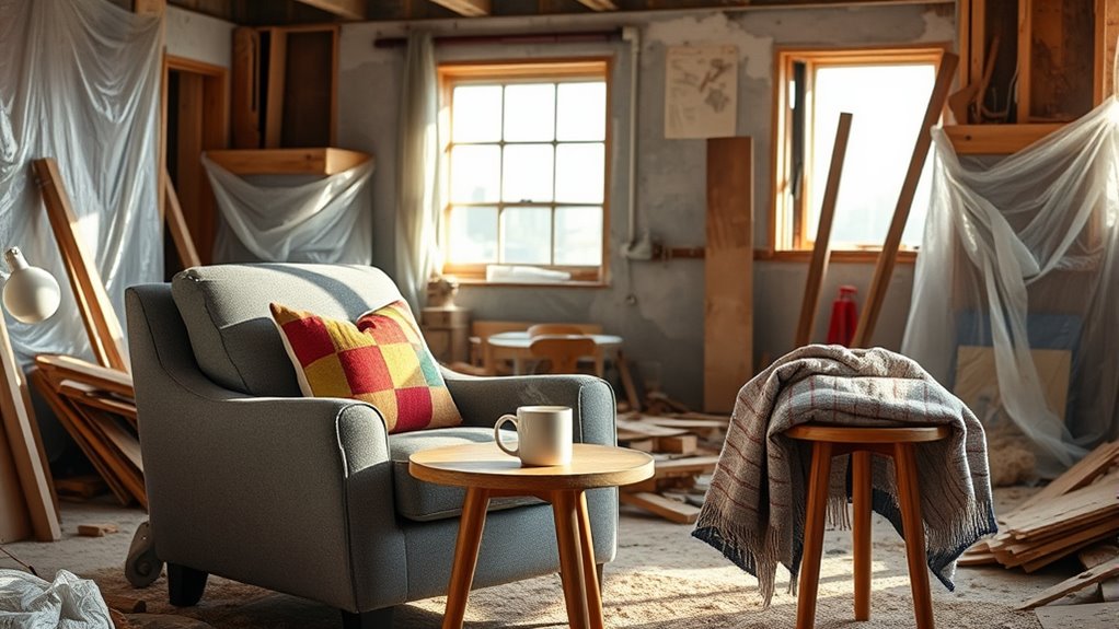 create organized temporary retreat