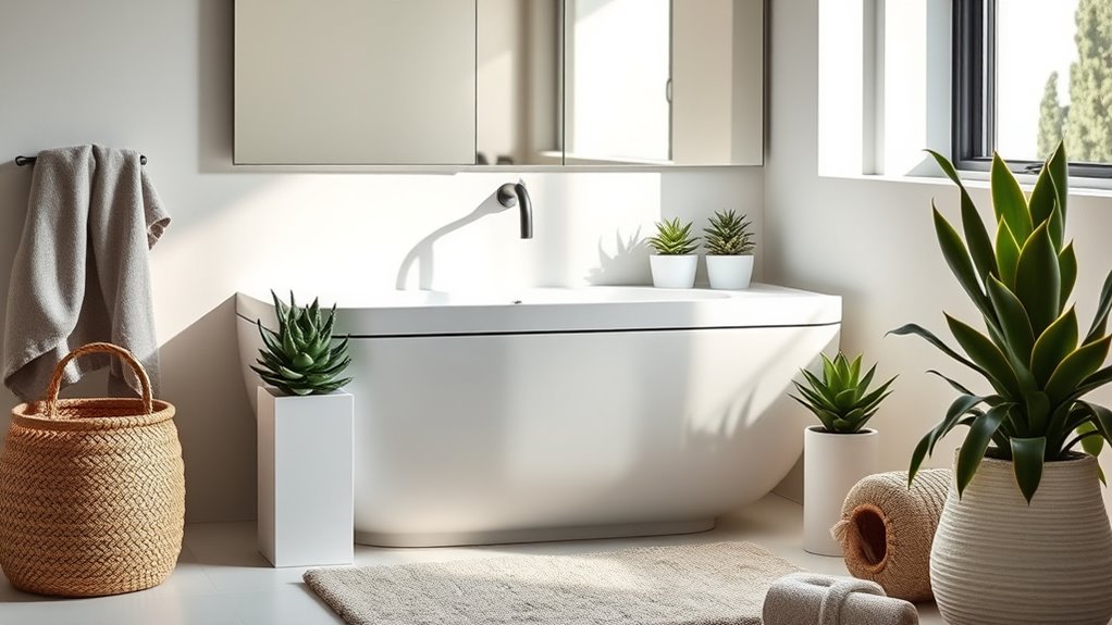 decorative accents and plants