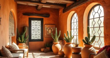 desert inspired textured decor