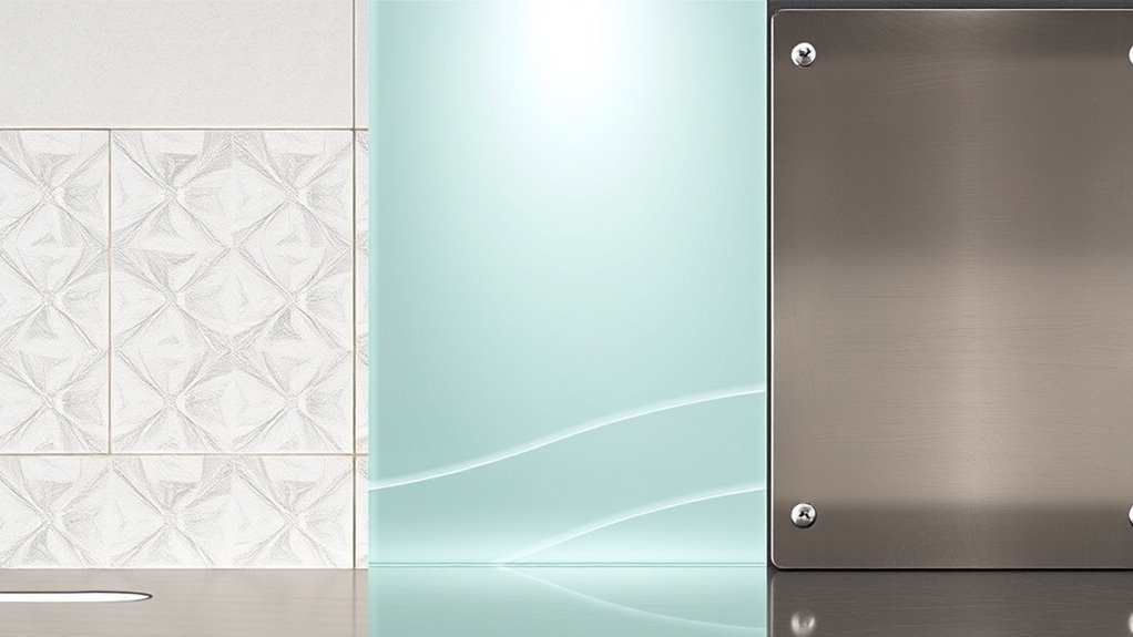 durable industrial metal backsplash