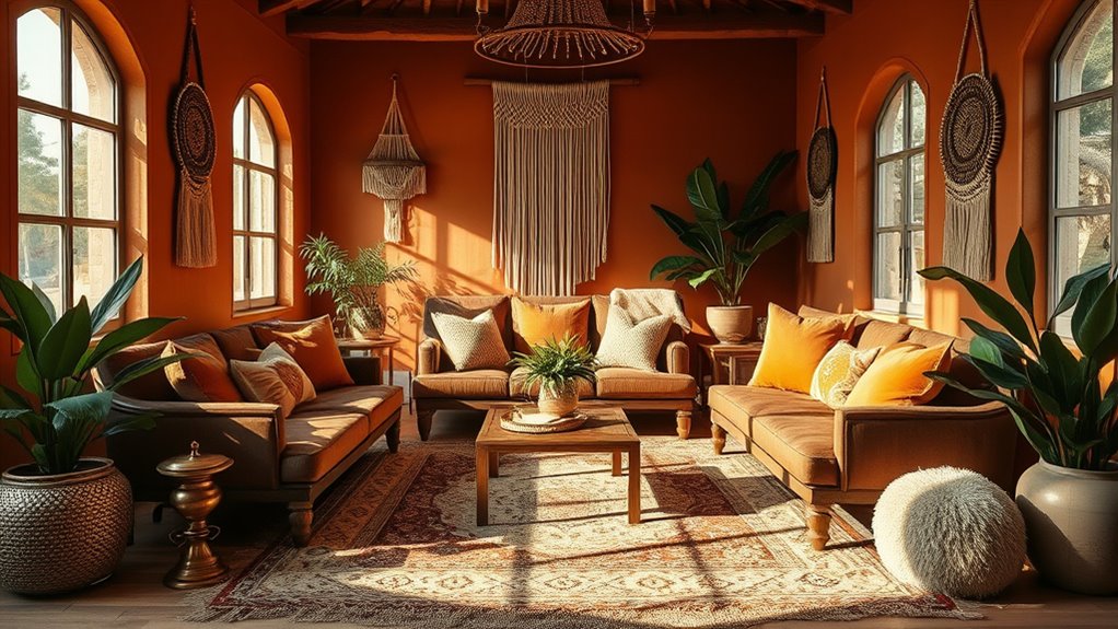 earthy opulent pastel accents