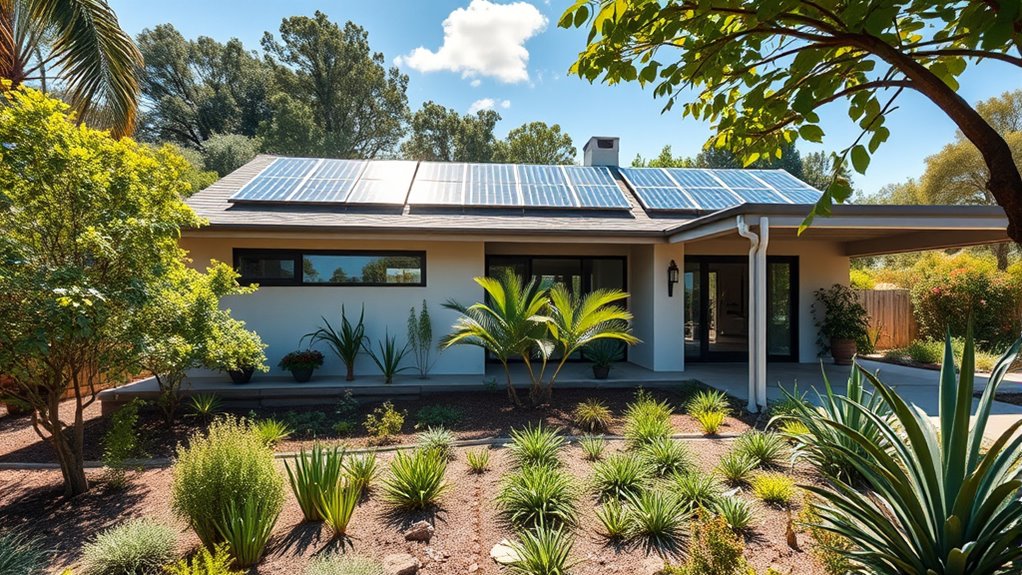 efficient fixtures and rainwater harvesting