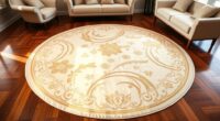 elegant 8 ft round silk rugs