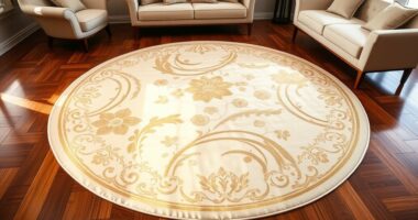 elegant 8 ft round silk rugs