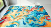elegant abstract silk rugs