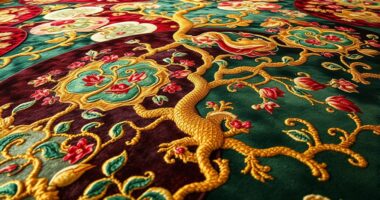 elegant artistic silk carpets
