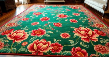elegant chinese floral carpets