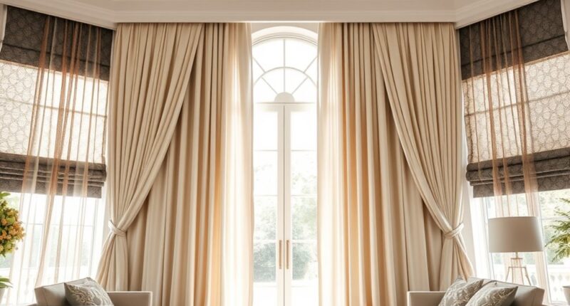 elegant drapes and shades