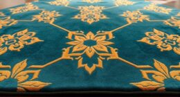 elegant geometric silk rugs