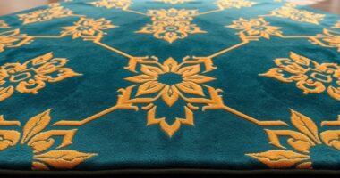 elegant geometric silk rugs