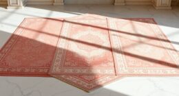 elegant pink silk rugs
