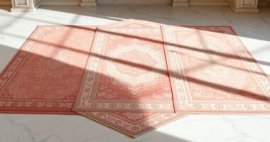 elegant pink silk rugs