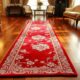 elegant red silk runner carpets