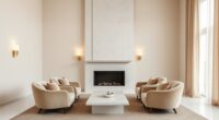 elegant single color interior design