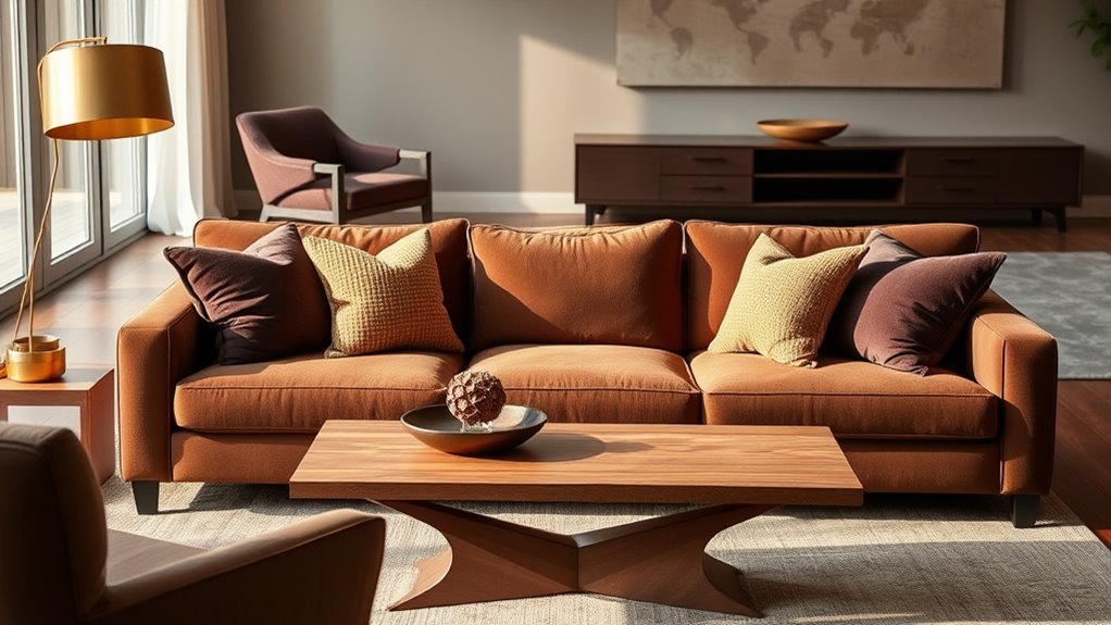 enhance warmth with natural textures