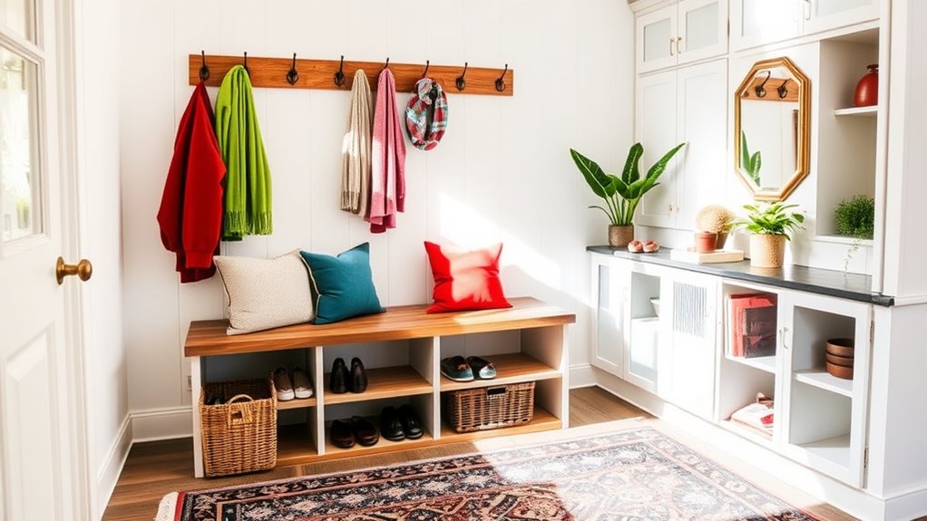 entryway layout and lighting