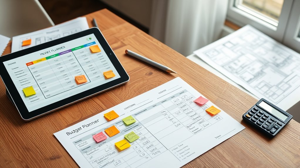 finalize budget and schedule