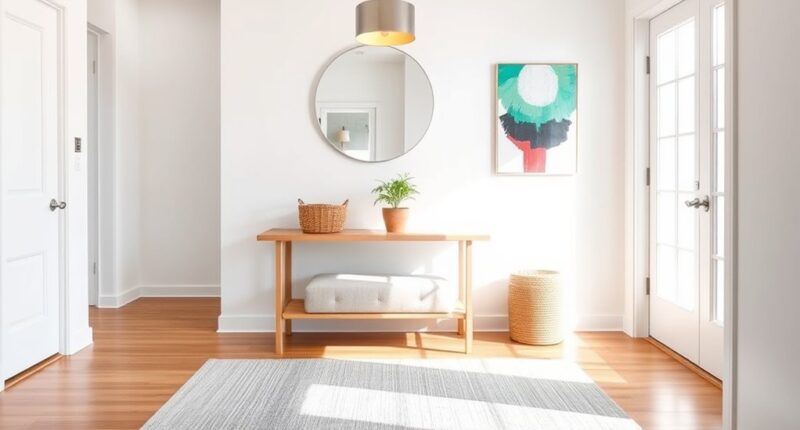 fresh and inviting entrance