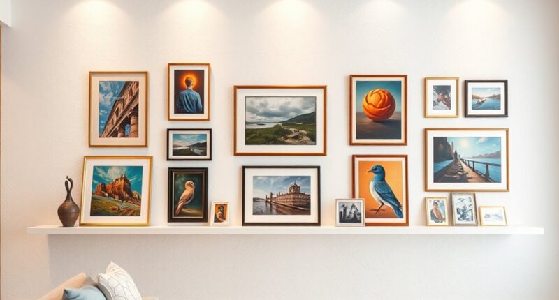 gallery style art display