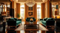 glamorous modern interior style