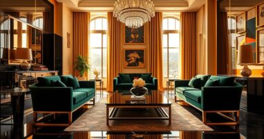 glamorous modern interior style
