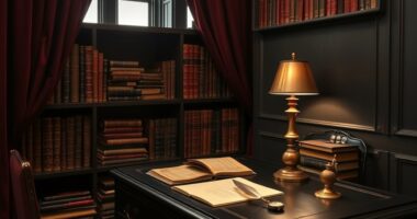 gothic scholarly home decor