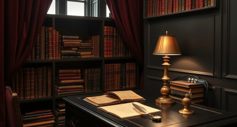 gothic scholarly home decor