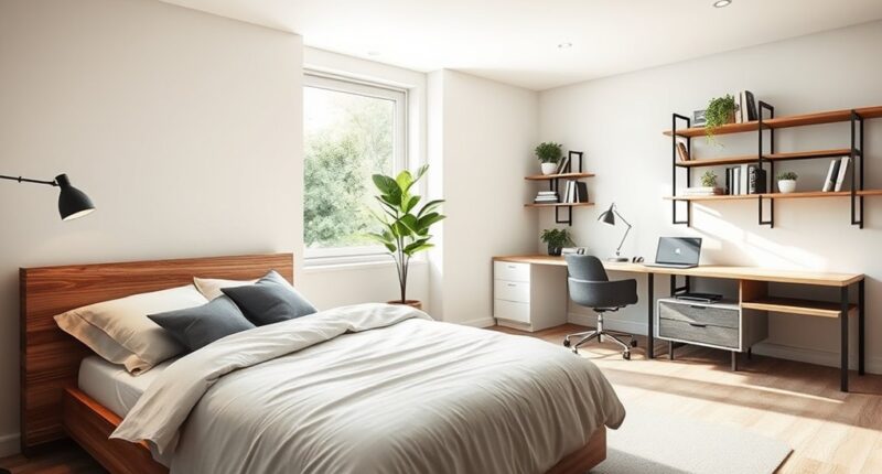 guest room and office