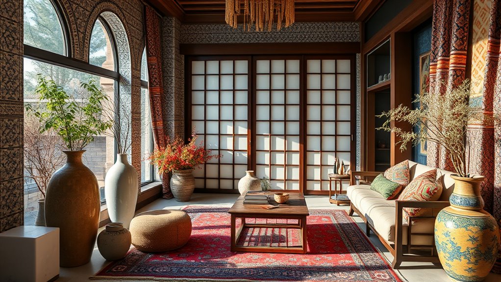 harmonious pattern and texture mixing