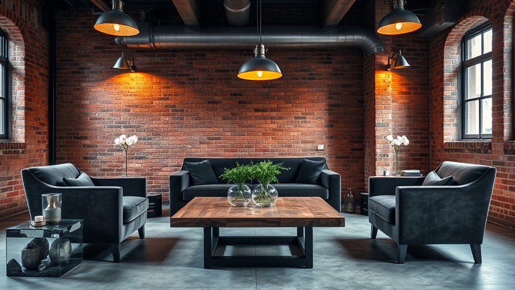 industrial chic with glam