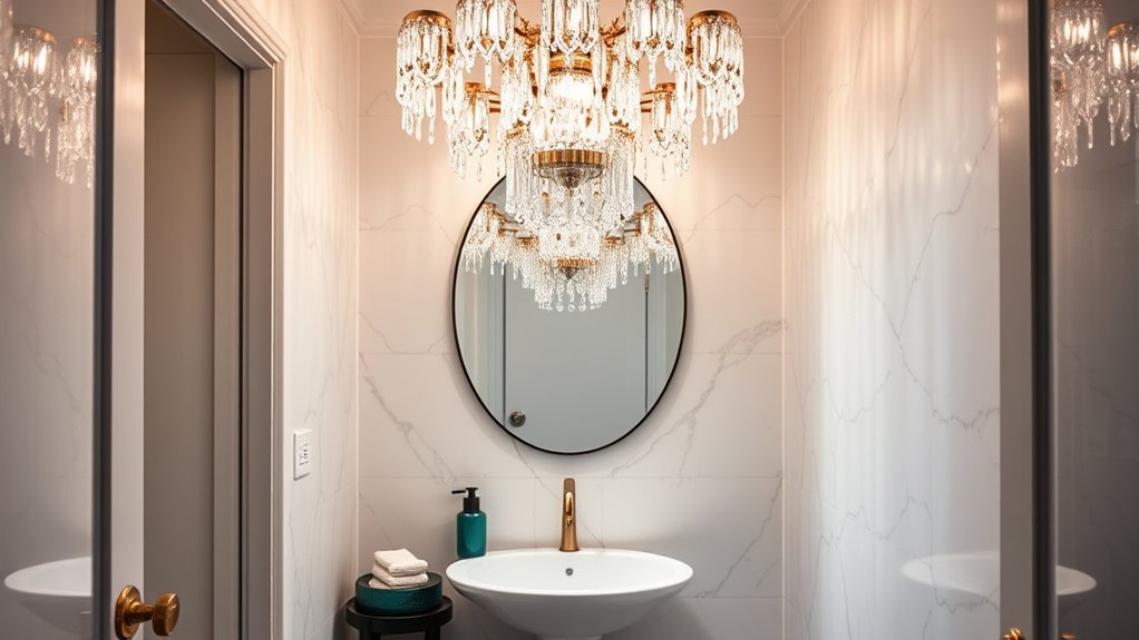 jewel inspired statement lighting