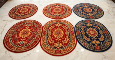 luxurious 6x9 oval silk carpets