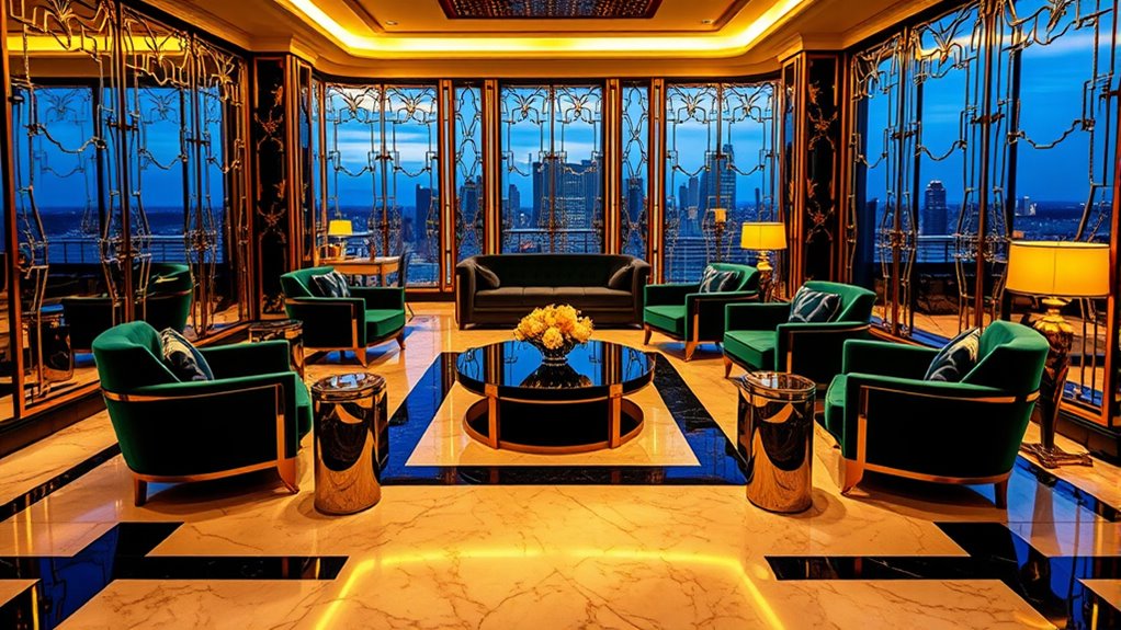 luxurious finishes and materials