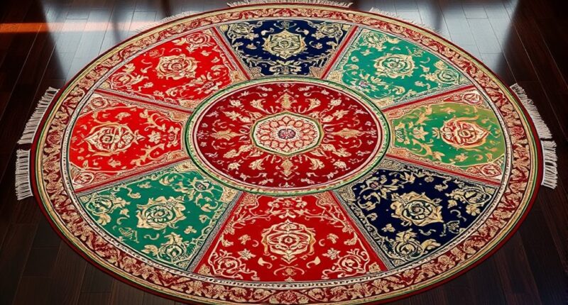 luxurious silk carpet selection