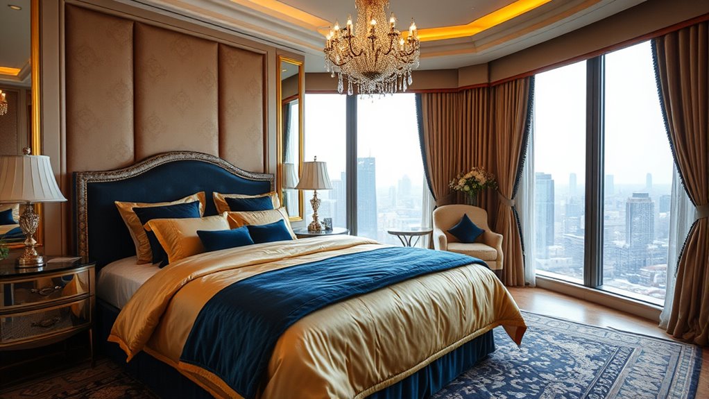 luxurious textiles and bedding