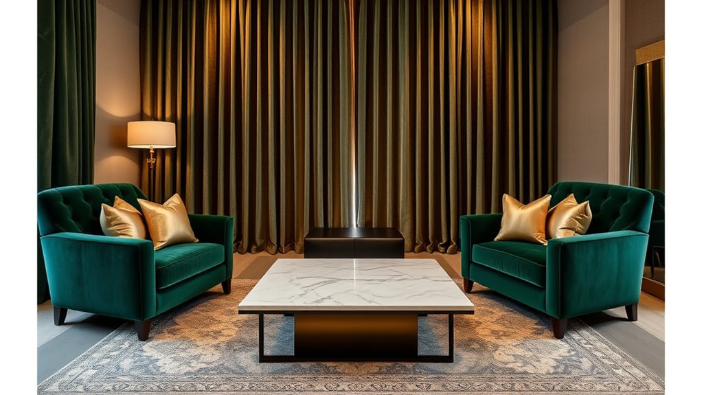 luxurious textures and fabrics