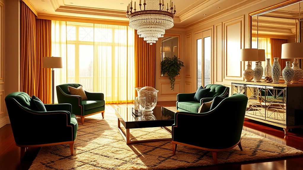 luxurious vintage modern contrast