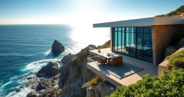 luxury cliffside ocean home