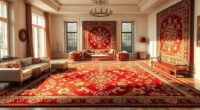 luxury oversized silk carpets