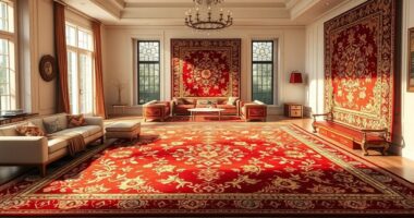 luxury oversized silk carpets
