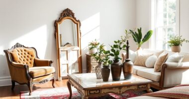 luxury thrifted decor reclaimed