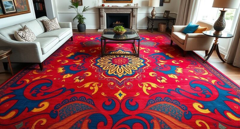 maximalist rug and pattern trends