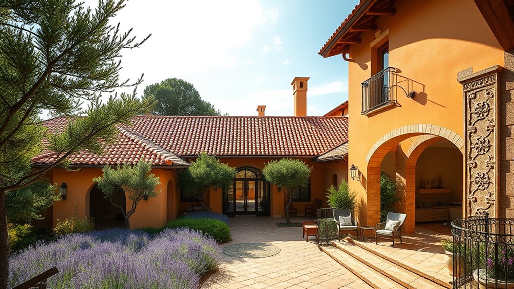 mediterranean rustic modern blend